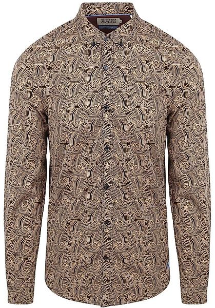 Scotch and Soda Hemd Drucken Beige - Größe XL günstig online kaufen