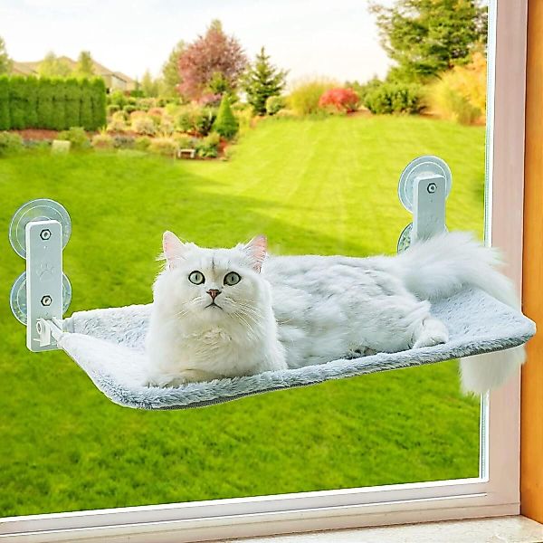 FELIXLEO Katzenliege Katzen Hängematte Fensterplatz 54x30cm günstig online kaufen