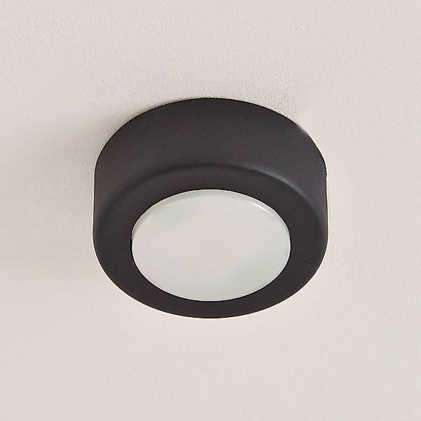 Deckenstrahler SPOT 53, schwarz, Ø 11,5 cm, Metall, GX53 günstig online kaufen