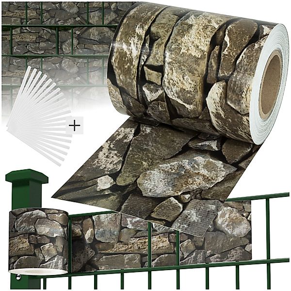 tectake Sichtschutzzug Sichtschutzstreifen, Einzelstab- und Doppelstabmatte günstig online kaufen