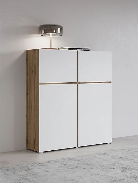 OTTO home Highboard "Cross, moderne grifflose Hochkommode mit 4 Türen,Türko günstig online kaufen