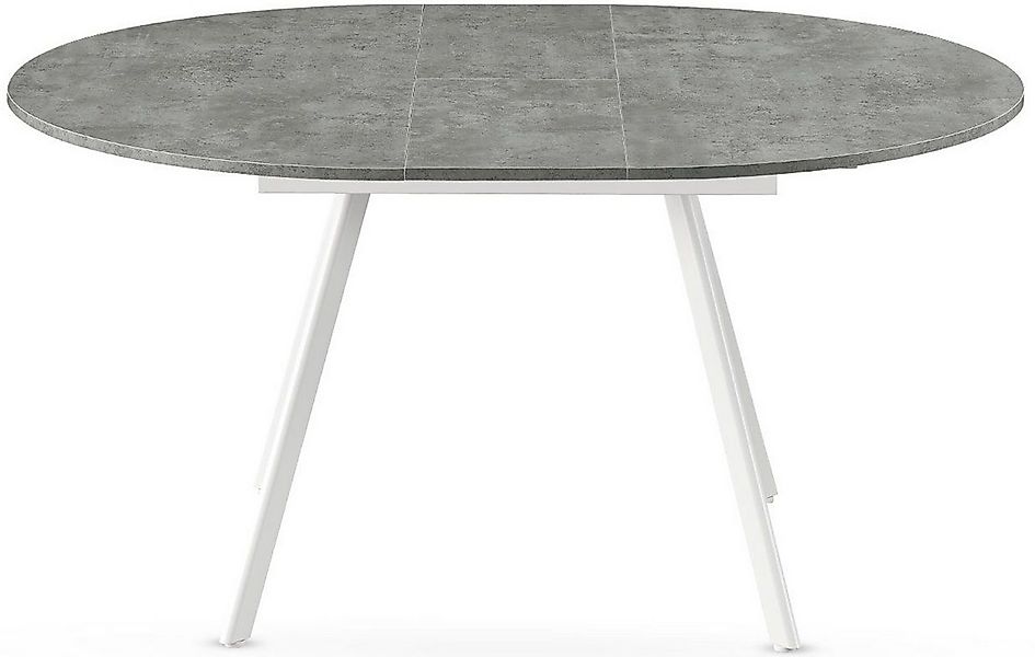 B&D home Esstisch TILL, Metallgestell schwarz oder weiß, ausziehbar 120-160 günstig online kaufen