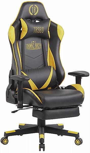 Racing Bürostuhl Lux mit Massagefunktion schwarz/gelb günstig online kaufen