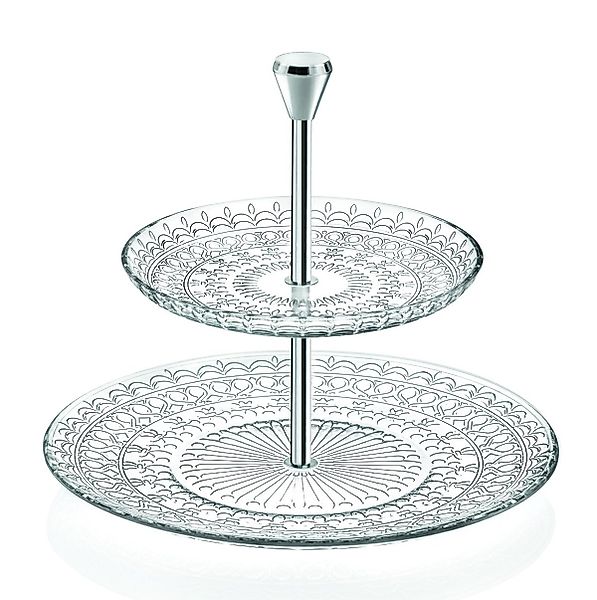 Etagere 2-stöckig Medici Cup Cake Ständer 22cm Glas Metall günstig online kaufen
