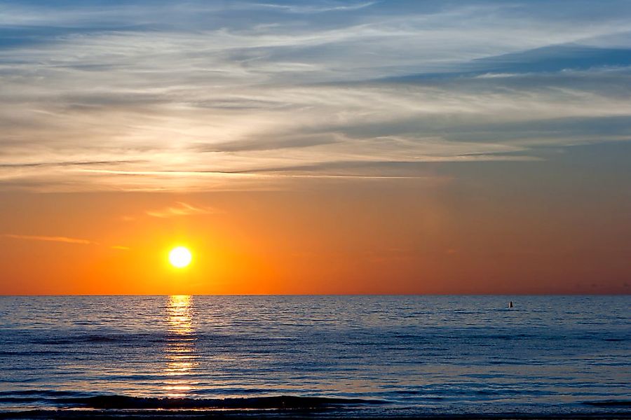 Papermoon Fototapete "Sonnenuntergang an der Ostsee" günstig online kaufen