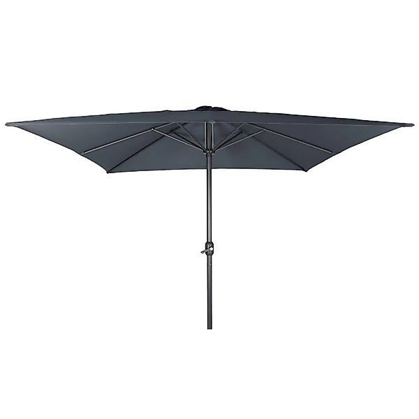 Lex Alu Sonnenschirm 2,5x2,5 m Quadratisch Kurbelschirm Gartenschirm Balkon günstig online kaufen