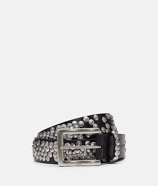 Liebeskind Berlin Ledergürtel Taillengürtel Breiter Nietengürtel aus Rindsl günstig online kaufen