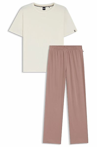 BOSS Schlafanzug "CI Short Set", (2 tlg.), zweifarbig, Rundhals günstig online kaufen