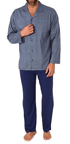 Normann Pyjama Herren Langarm Schlafanzug zum durchknöpfen, auch in Übergrö günstig online kaufen
