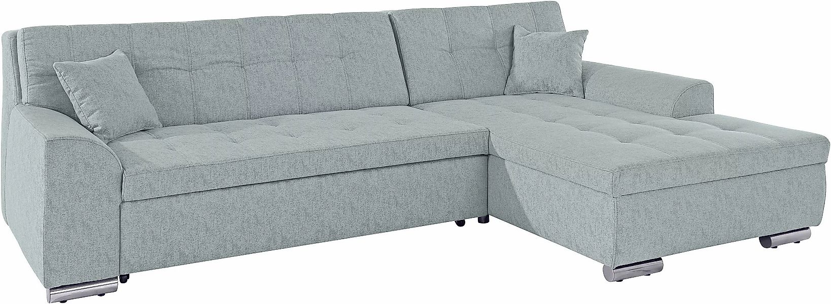 DOMO collection Ecksofa "Aversa, moderne Steppung im Sitz und Rücken, gesch günstig online kaufen