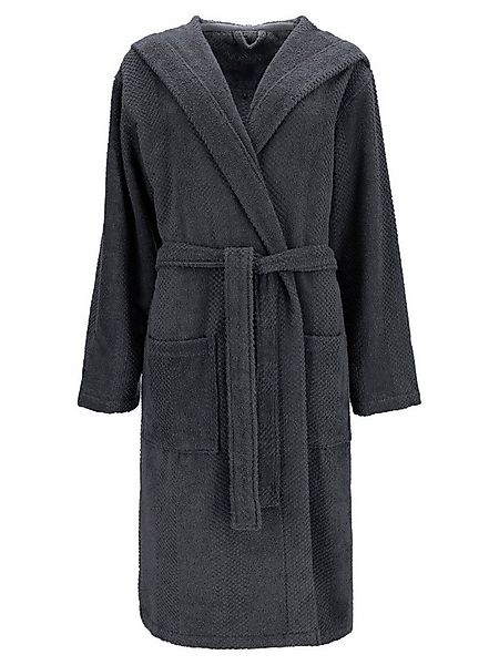 Vossen Unisex-Bademantel Unisex Bademantel mit Kapuze Samu, 100% Baumwolle günstig online kaufen