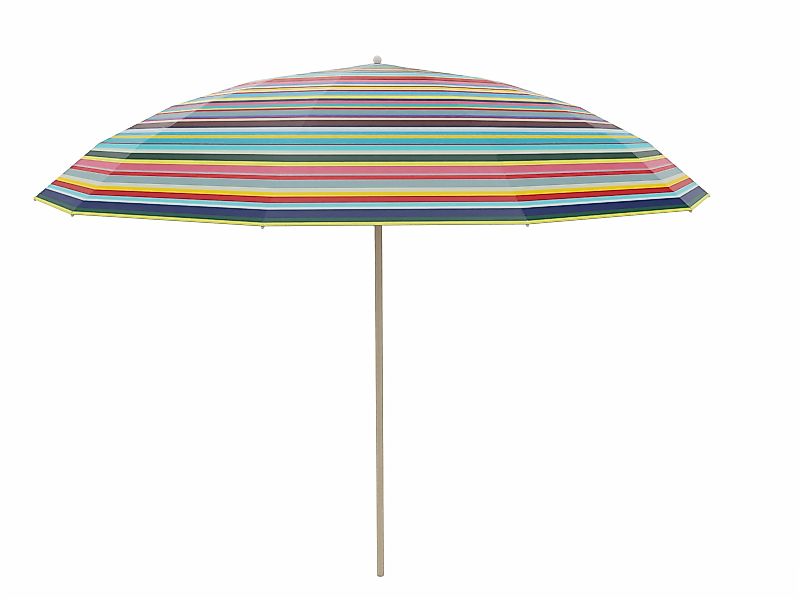 Pagodenschirm Ø 300 cm Holz/Streben weiß, Multicolor, mit Knickmechanismus günstig online kaufen