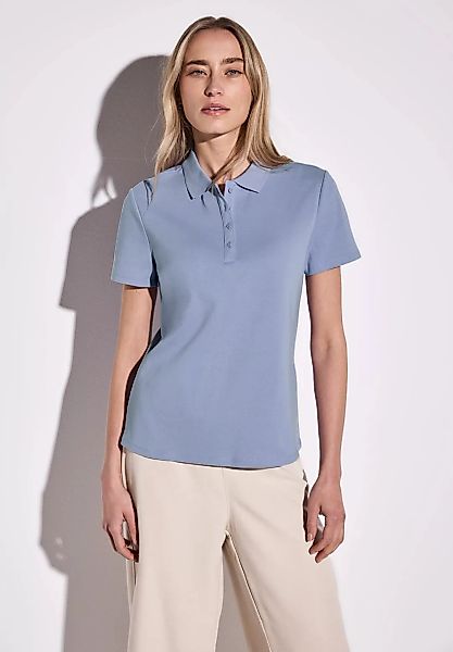 STREET ONE Poloshirt, aus Baumwolle mit Stretchante günstig online kaufen