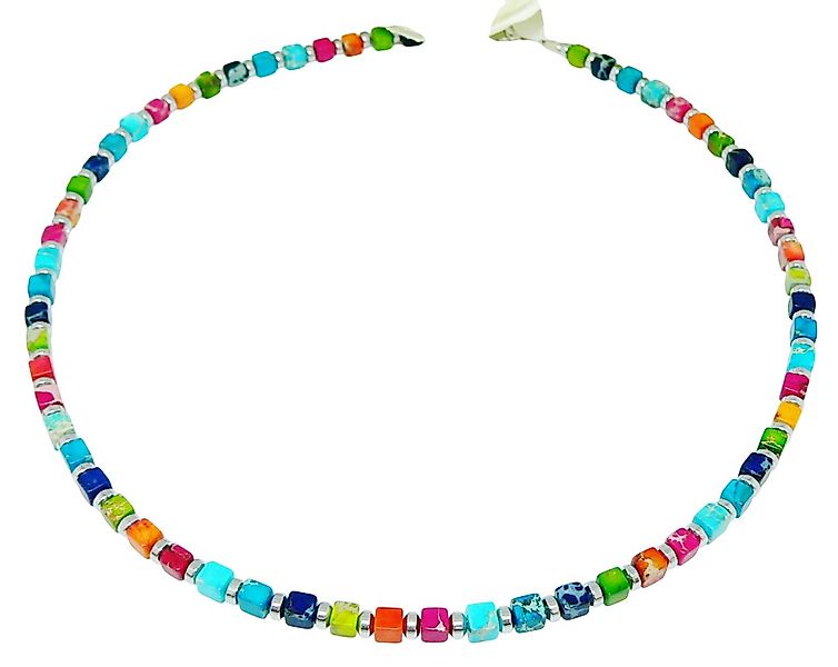 traumschmuck Collier 410m Halskette Würfelkette Edelstein günstig online kaufen