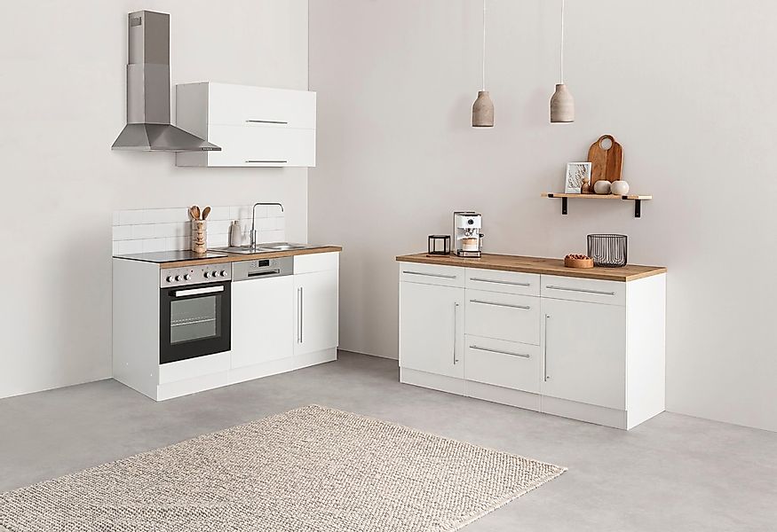 KOCHSTATION Küchenzeile »KS-Samos« Breite 170 cm, wahlweise mit E-Geräten, günstig online kaufen