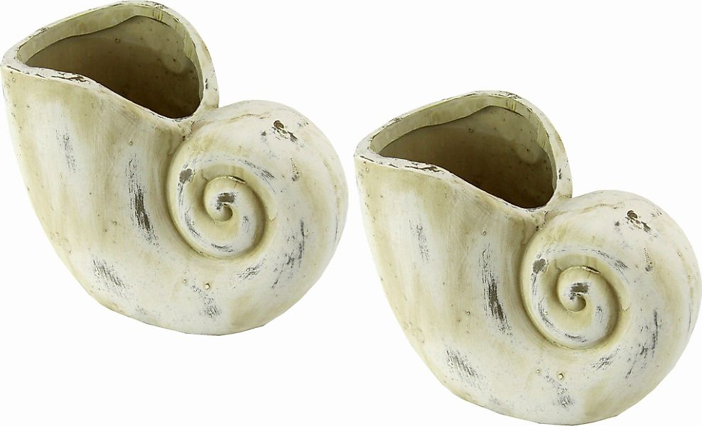 I.GE.A. Übertopf Pflanzgefäß Muschel (Set, 2 günstig online kaufen