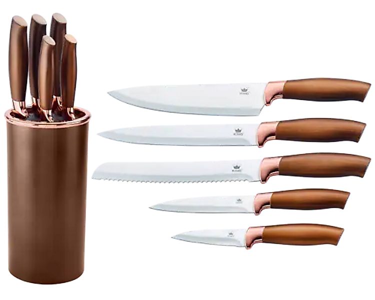 KING Messer-Set »Küchenmesserblockset »Galant«« 5 Küchenmesser, 1 Messerblo günstig online kaufen