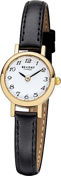 Regent Quarzuhr Armbanduhr, Damenuhr, Mineralglas, Lederarmband, günstig online kaufen
