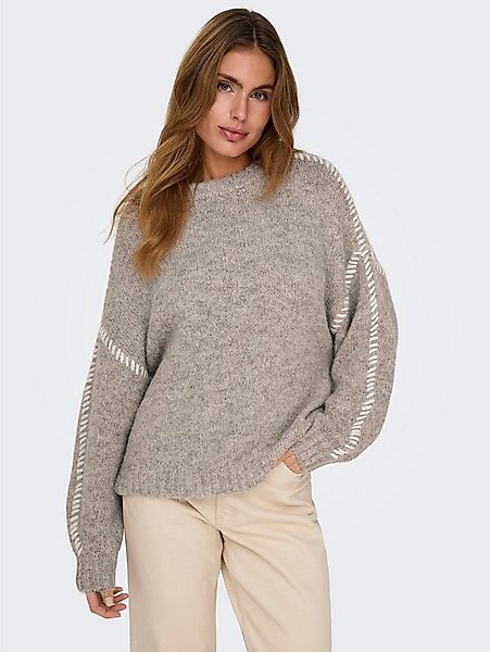 JDY Rundhalspullover JDYZOEY LIFE L/S ON STITCH PULL KNT NOOS mit dekorativ günstig online kaufen