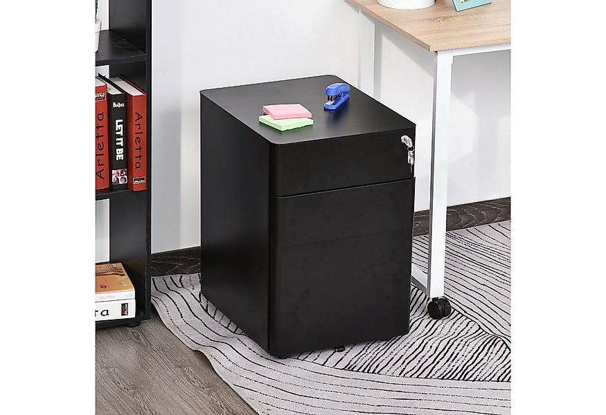 Vinsetto Rollcontainer mobiler Aktenschrank mit 3 Schubladen, (Aufbewahrung günstig online kaufen