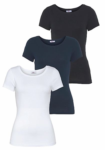 Flashlights T-Shirt Packung, 3-er Pack, 3 Stk. tlg. Kurzarm, sehr figurbeto günstig online kaufen