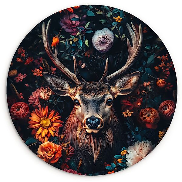 MuchoWow Gemälde Hirsch - Tierporträt - günstig online kaufen