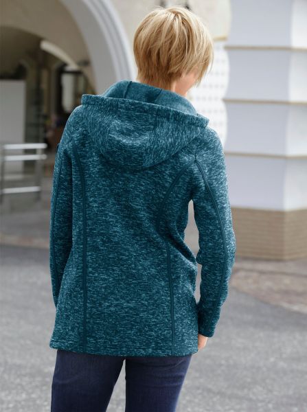 Casual Looks Kapuzenfleecejacke günstig online kaufen