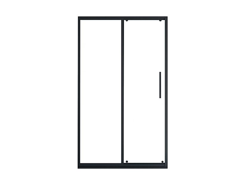Duschtür Schiebetür - Schwarz matt - Industrial Style - 120 x 195 cm - TORO günstig online kaufen