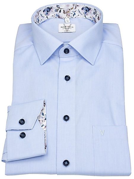 MARVELIS Businesshemd Modern Fit extra langer Arm leicht tailliert bügelfre günstig online kaufen