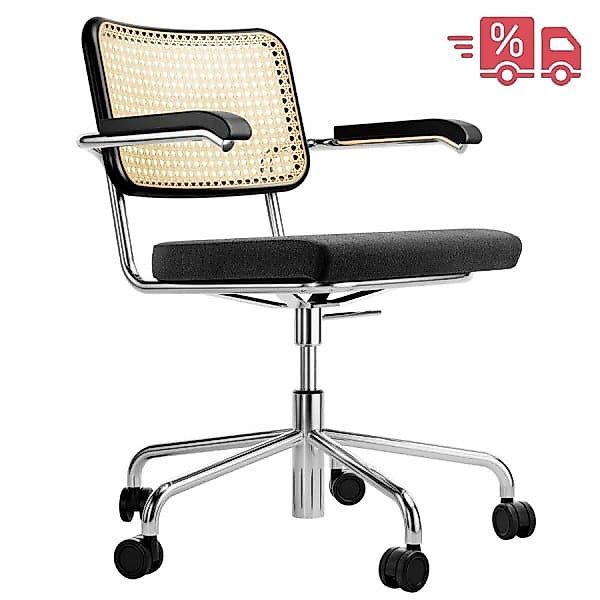 ABVERKAUF: THONET Drehsessel S 64 SPVDR Atelier mit Armlehnen | Sitz gepols günstig online kaufen
