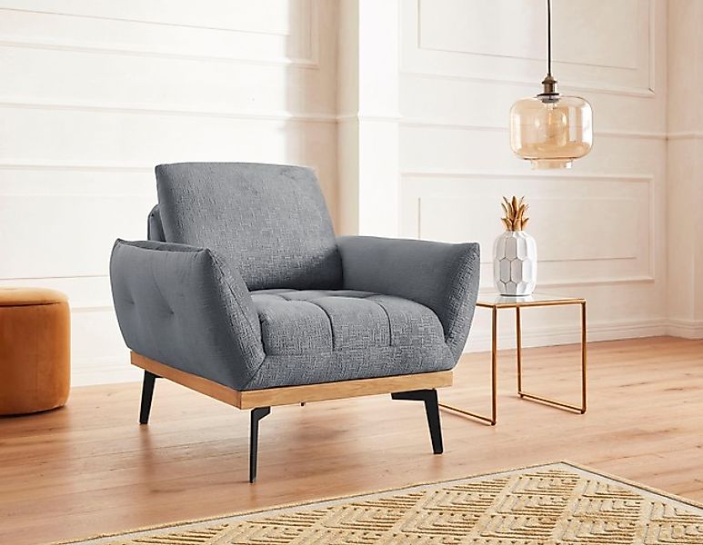 exxpo - sofa fashion Sessel »Palic, Loungesessel mit Rückenverstellung, hoh günstig online kaufen