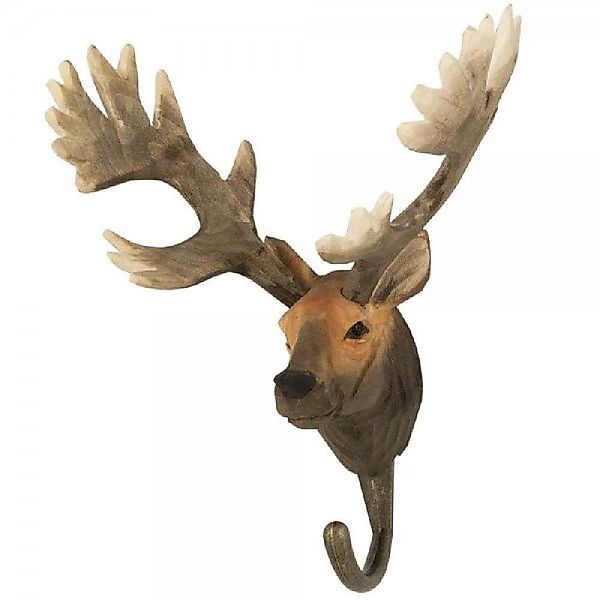 Wildlife Garden Garderobenhaken Kleiderhaken DecoHook Rothirsch günstig online kaufen