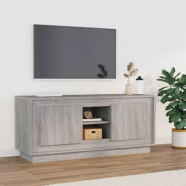 Vidaxl Tv-schrank Grau Sonoma 102x35x45 Cm Holzwerkstoff günstig online kaufen