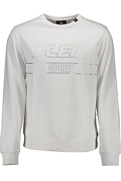 PLEIN SPORT Sweatshirt Weißes Langarm-Sweatshirt mit Rundhalsausschnitt günstig online kaufen