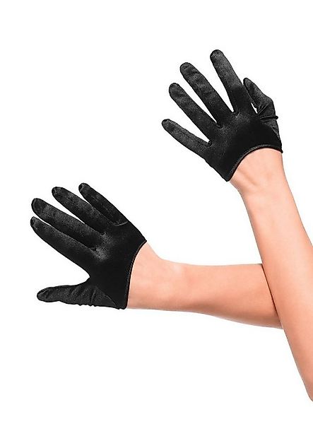 Leg Avenue Kostüm Kurze Satinhandschuhe in weiß, schwarz, rot, Attraktive K günstig online kaufen