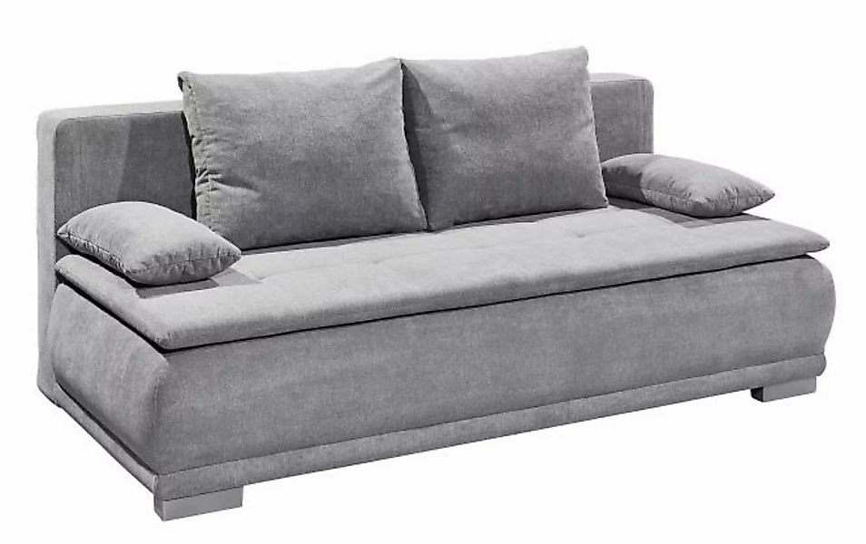 ED EXCITING DESIGN Schlafsofa "Luigi", mit Bettkasten & 2 Armlehnenkissen günstig online kaufen