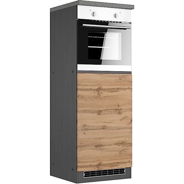 Held Möbel Küchen-Kühlschrank/Ofenumbauschrank  Turin 60 cm Wotaneiche/Grap günstig online kaufen