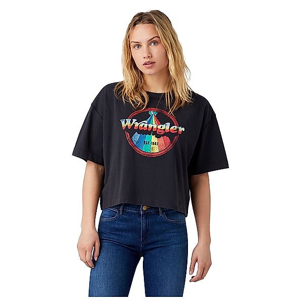 Wrangler Boxy Kurzärmeliges T-shirt XS Worn Black günstig online kaufen