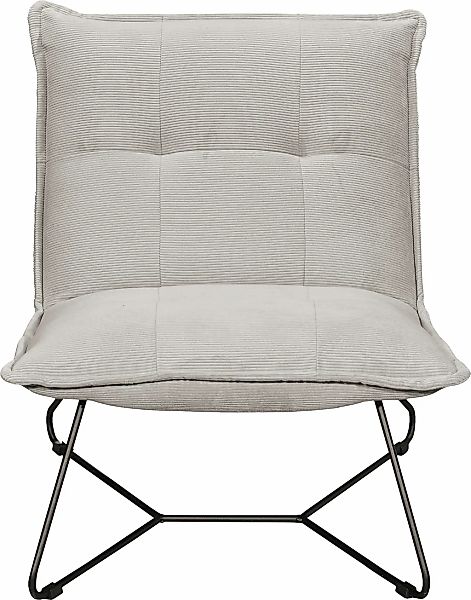 ED EXCITING DESIGN Sessel "Vico" mit Design-Gestell aus schwarzem Metall, i günstig online kaufen