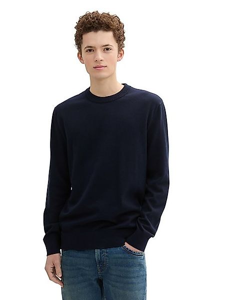 TOM TAILOR Denim Strickpullover in melierter Optik günstig online kaufen