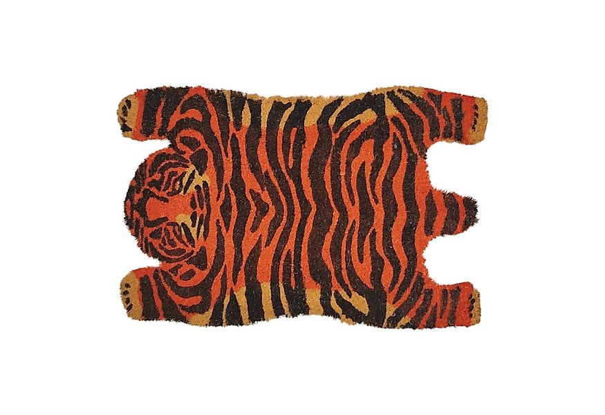 Out of the Blue Fußmatte Tigerfell - Wilde Tiere Fußmatte aus Kokosfaser günstig online kaufen