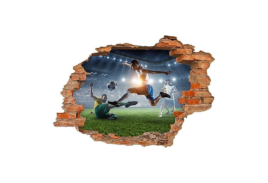 nikima Wandtattoo 223 Wandtattoo Fußball - Loch in der Wand - 500 x 350 mm günstig online kaufen