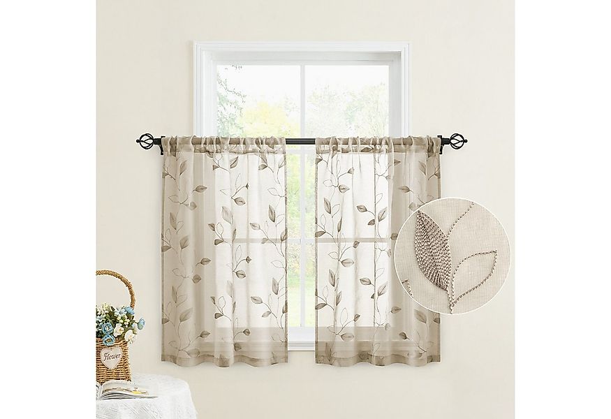 BYSURE Gardine Voile Scheibengardinen modern Wohnzimmer Bistrogardine für K günstig online kaufen