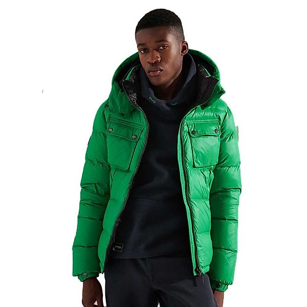 Superdry Mountain Hooded Down Jacke M Bright Green günstig online kaufen
