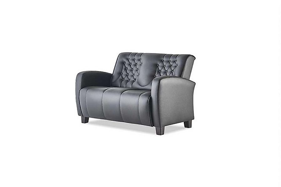 JVmoebel 2-Sitzer Ledesofa Chesterfield Couch 2-Sitzer Sofa Modern Zweisitz günstig online kaufen