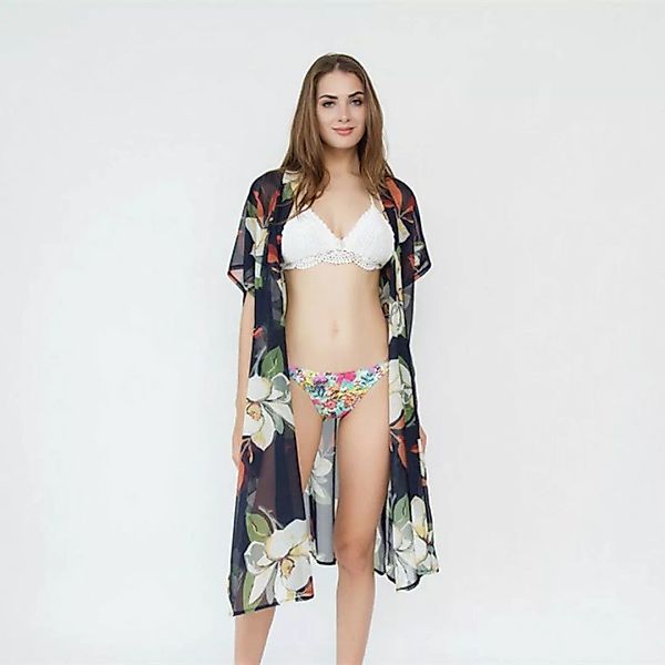 AUKUU Strandkleid Bedruckter modischer Strand Bikini Sonnenschutz Cardigan günstig online kaufen