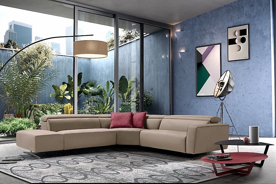 Egoitaliano Ecksofa "Stefanie-e, Designsofa der Extraklasse, bequem mit hoh günstig online kaufen