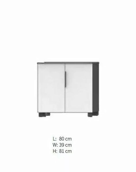JVmoebel Aktenschrank Weißer Schrank Ablageregale Wandschrank Büromöbel Hol günstig online kaufen