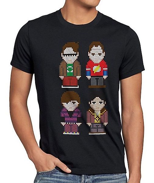 style3 T-Shirt Big Friends Bang Sheldon Serie Penny Pixel 8-Bit the big ban günstig online kaufen