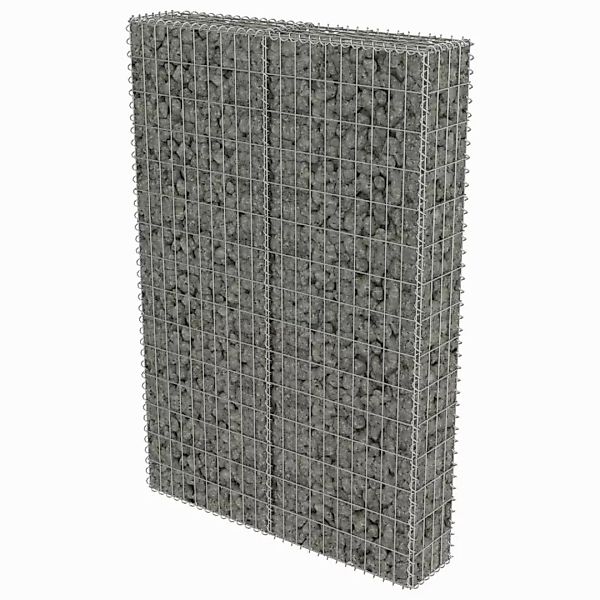 DOTMALL Gabionenzaun Gabionenwand mit Abdeckung Verzinkter günstig online kaufen